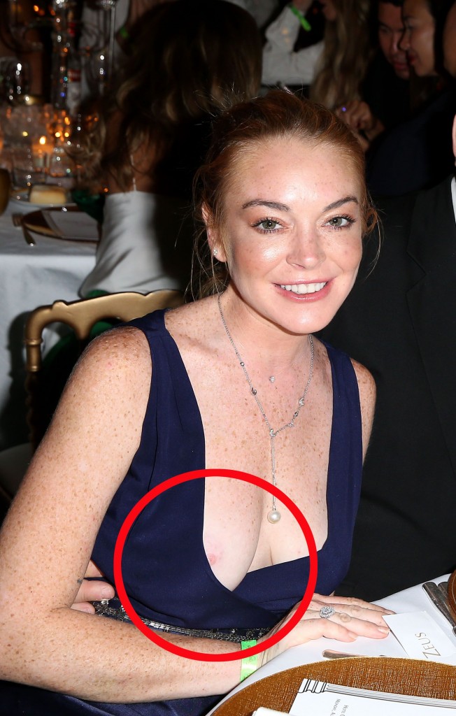 Lindsay Lohan Nip Slip 4