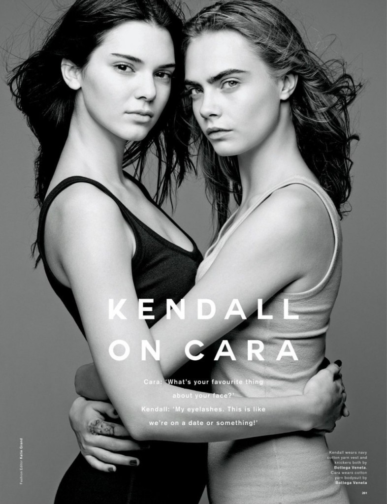 Cara Delevingne & Kendall Jenner in Love Magazine 02