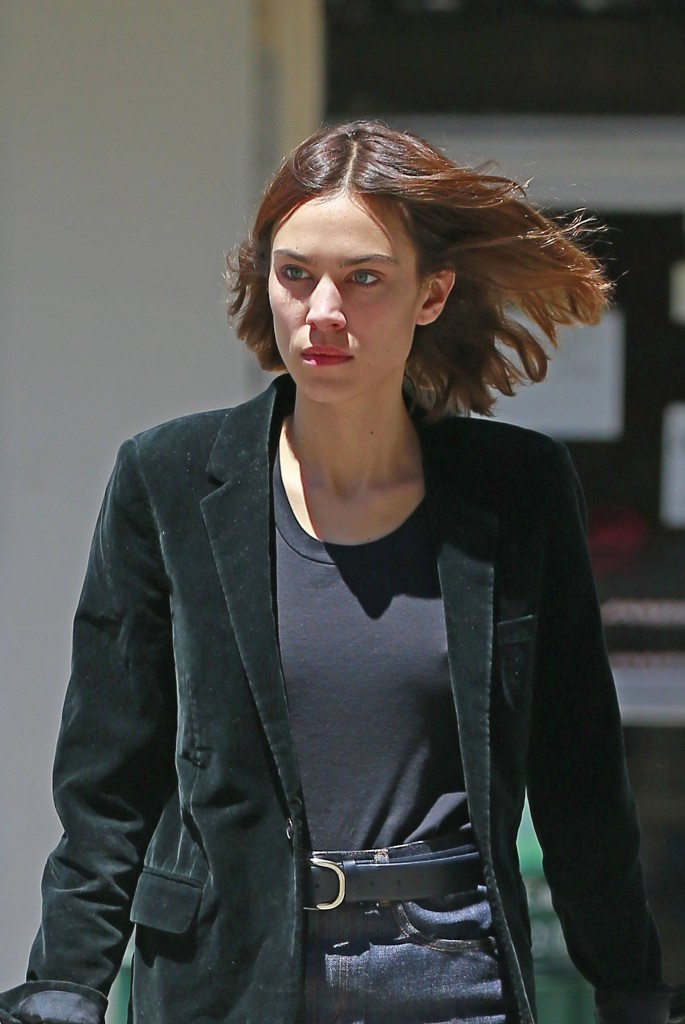 Alexa Chung Braless 1