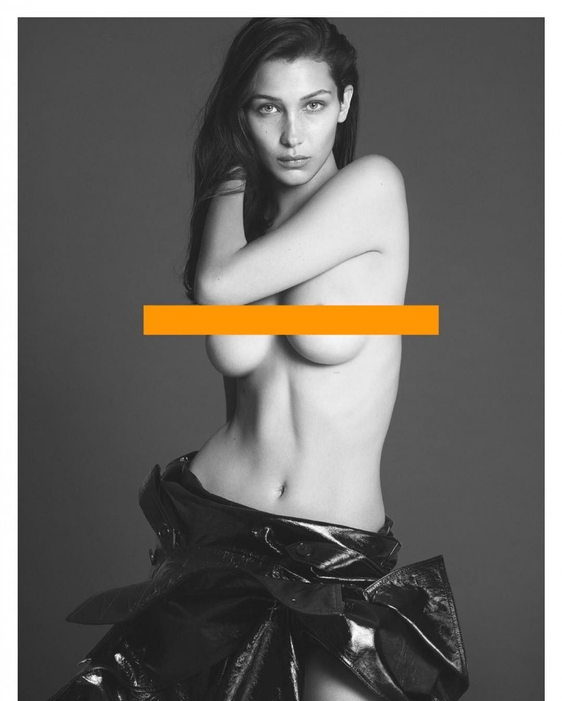 Bella Hadid Topless