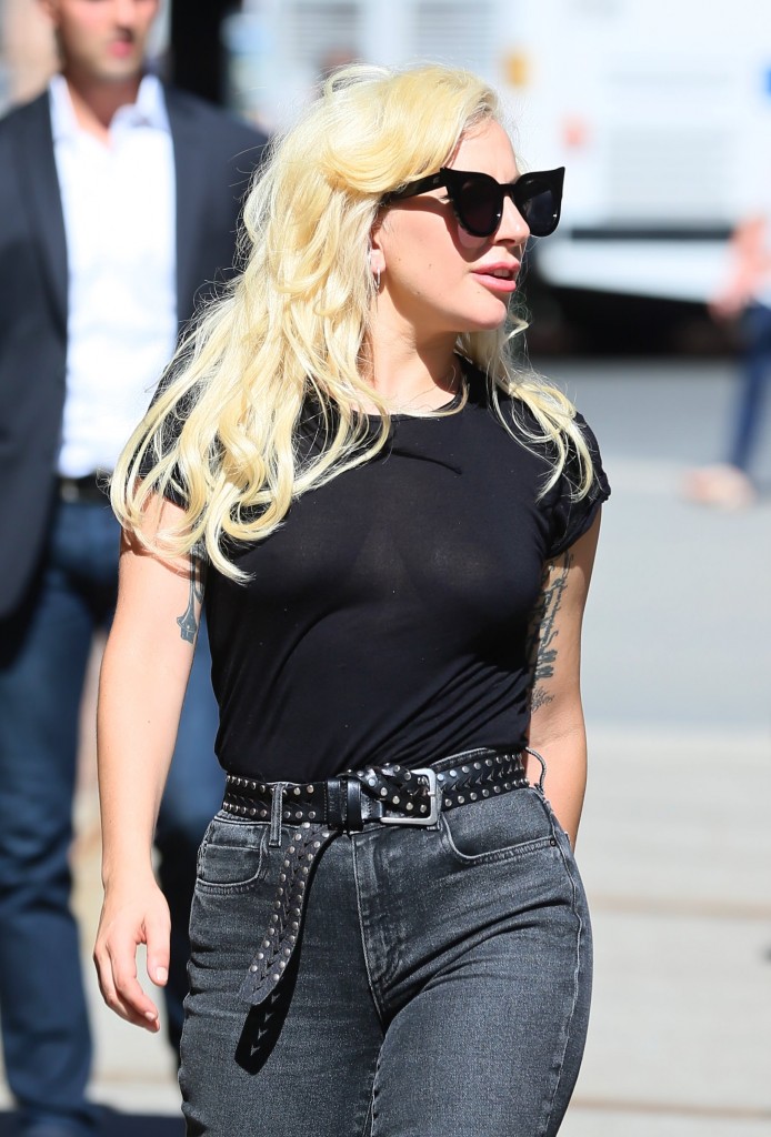 Lady Gaga Braless 1