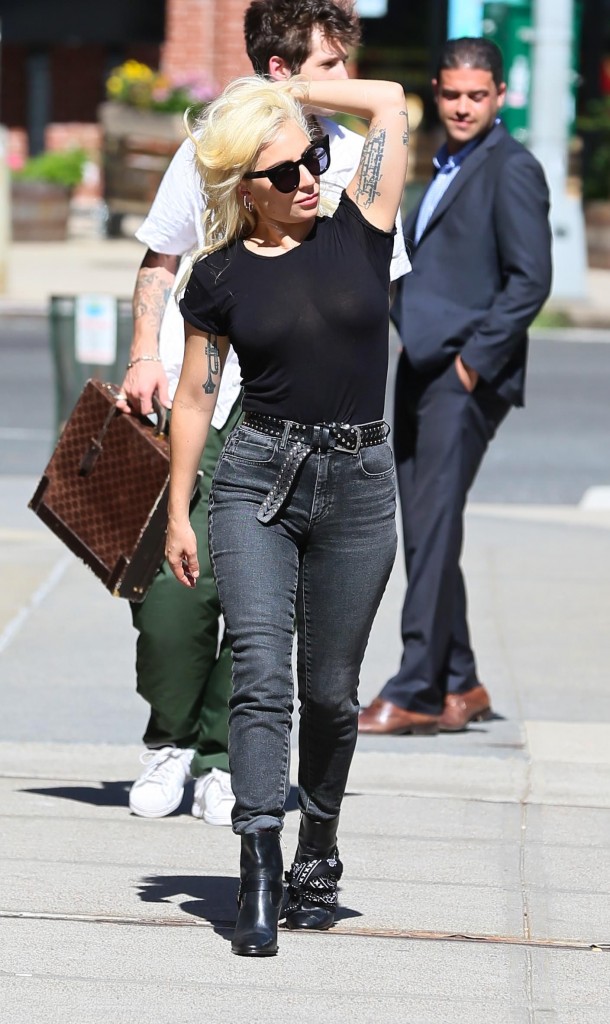 Lady Gaga Braless 7