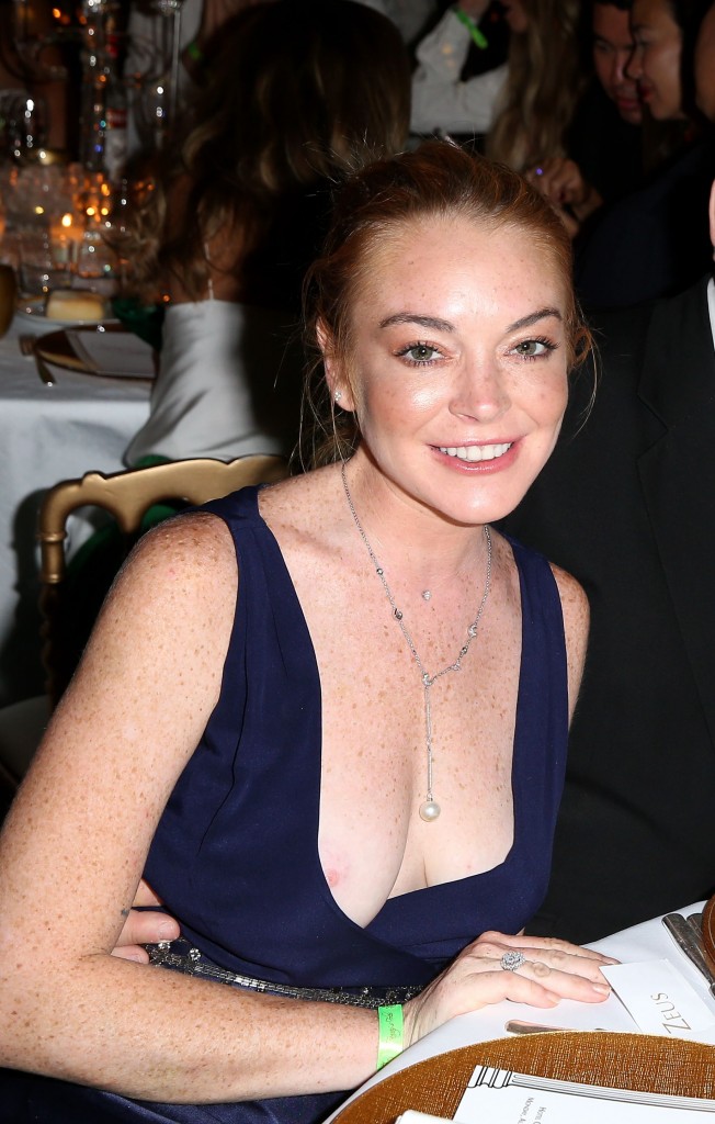 Lindsay Lohan Nip Slip 1