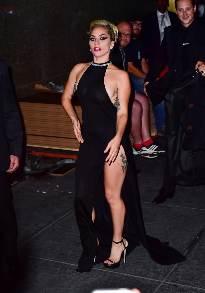 Lady Gaga Braless 13